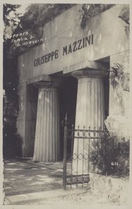 Genua, Giuseppe Mazzinis grav (s/v foto) av Italian Photographer