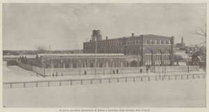 Edisons storslagna nya laboratorium i Lewellyn Park (Orange, New Jersey) av Italian Photographer
