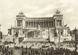 Monument till Victor Emanuel II av Italian Photographer