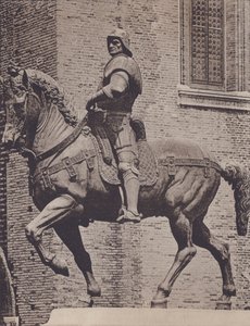 Monument till Colleoni (s/v foto) av Italian Photographer