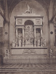 Monument till Titian (s/v foto) av Italian Photographer