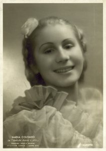 Nadia Colombo, italiensk ballerina (s/v foto) av Italian Photographer