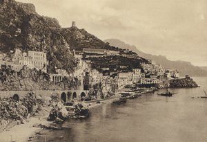 Neapel: Amalfi, Panorama (s/v foto) av Italian Photographer