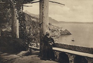Neapel: Amalfi, Panorama tagen av Cappuccini (s/v foto) av Italian Photographer
