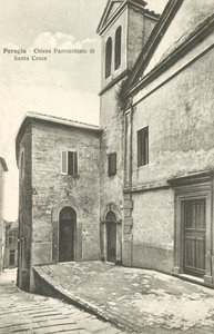 Perugia: Församlingskyrkan Santa Croce (svartvitt foto) av Italian Photographer