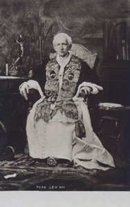 Påve Leo XIII (svartvitt foto) av Italian Photographer