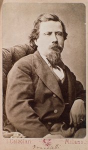 Porträtt av Amilcare Ponchielli (1834-1885) italiensk kompositör av Italian Photographer