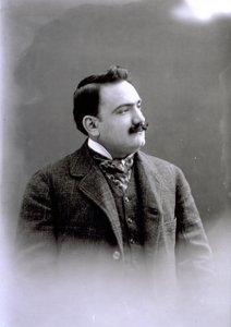 Porträtt av Enrico Caruso, ca 1900 av Italian Photographer