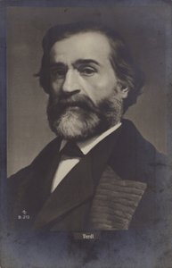 Porträtt av Giuseppe Verdi av Italian Photographer
