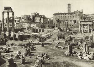 Forum Romanum och Basilica Julia av Italian Photographer