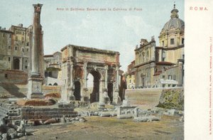 Rom, Italien, Septimius Severus båge, Foca-kolonnen av Italian Photographer