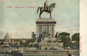 Rom, Italien, Garibaldi monument av Italian Photographer
