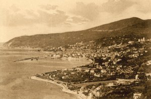 San Remo, Panorama från Poggio (s/v foto) av Italian Photographer