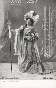 Scen från Tosca (s/v foto) av Italian Photographer
