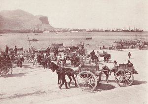 Sicilien: På kajen i Palermo (svartvitt foto) av Italian Photographer