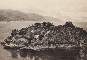 Taormina, Isola S Nicola (svartvitt foto) av Italian Photographer