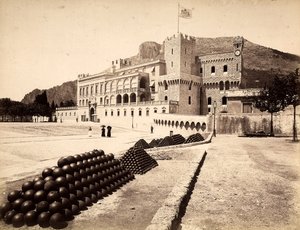 Prinsens palats i Montecarlo, i Monacos furstendöme av Italian Photographer
