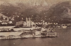 Montecarlobukten, 07/1887 (s/v foto) av Italian Photographer