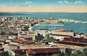 Trieste, Italien, Panorama av Italian Photographer
