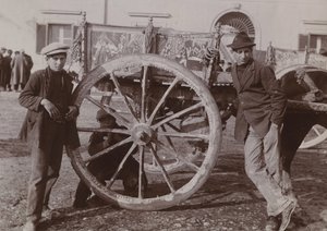 Typisk siciliansk vagn, 1920 av Italian Photographer