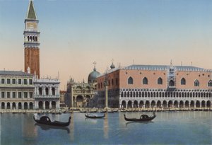 Venedig, Piazzetta San Marco och Dogepalatset från lagunen av Italian Photographer