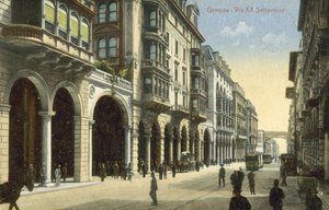 Via XX Settembre, Genua (färgfoto)