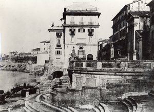 Utsikt över Porto di Ripetta av Italian Photographer