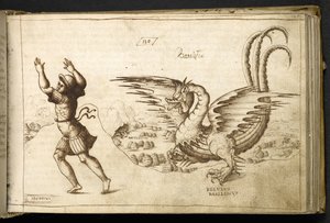Lägg till MS 82955 f.129r Dragon från 