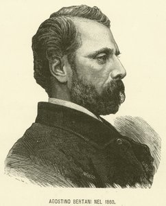 Agostino Bertani 1860 (gravyr) av Italian School
