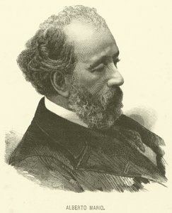 Alberto Mario (gravyr) av Italian School