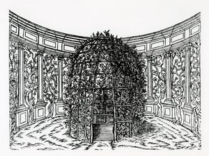 En berså, från Hypnerotomachia Poliphili, tillskriven Francesco Colonna (ca 1432-1527), publicerad 1499 av Italian School