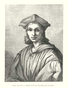 Andre del Sarte, Efter Uffizi-porträttet av honom själv (gravyr) av Italian School