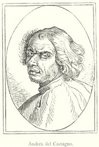 Andrea del Castagno (gravyr) av Italian School