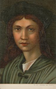 Andrea del Sarto, italiensk målare (chromolitho) av Italian School