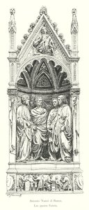 Antonio Nanni di Banco, De fyra heliga (gravyr) av Italian School