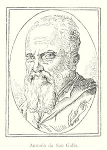 Antonio da San Gallo (gravyr) av Italian School