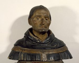 Byst av St. Antoninus (1389-1459) (målat trä)