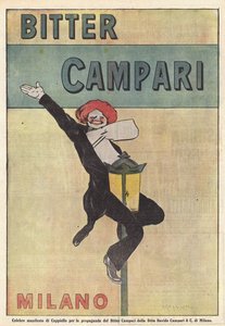 Campari Bitters (färglitografi) av Italian School