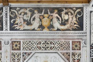 Carducci-rum, detalj (fräscht) av Italian School