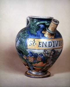 Keramikkanna av Urbin. 1500-talet. Museo del Castello. Milano av Italian School