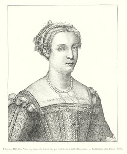 Clarisse Ridolfo Altoviti, systerdotter till Leon X, par Cristoforo dell 