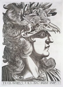 Claudius Caesar (10 f.Kr.-54 e.Kr.) av Italian School