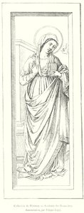 Samling av Florens, Academy of Fine Arts, Annunciation, av Filippo Lippi (gravyr) av Italian School