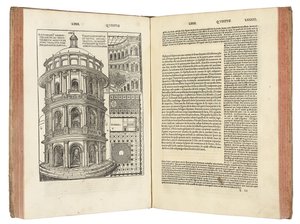 "Decementsbokens arkitektur" av Marcus Pollio Vitruvius av Italian School