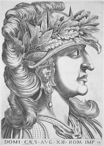 Domitianus Caesar (51-96 e.Kr.), 1596 av Italian School