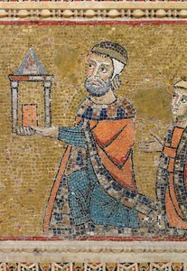 Givarfigur (mosaik) av Italian School