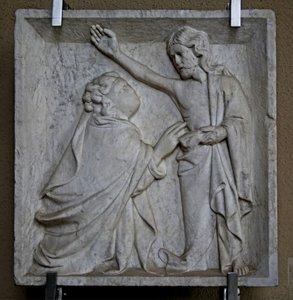 Tvivlar på St. Thomas (marmor) av Italian School