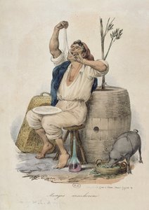 Äter makaroner av Italian School