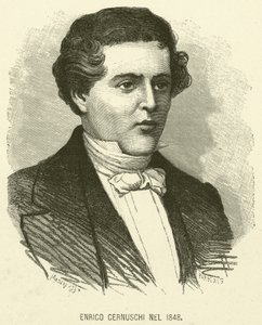 Enrico Cernuschi 1848 (gravyr) av Italian School