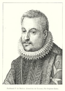 Ferdinand Ier de Medici, Grand-Duc de Toscane, Par Scipio Gaeta (gravyr) av Italian School